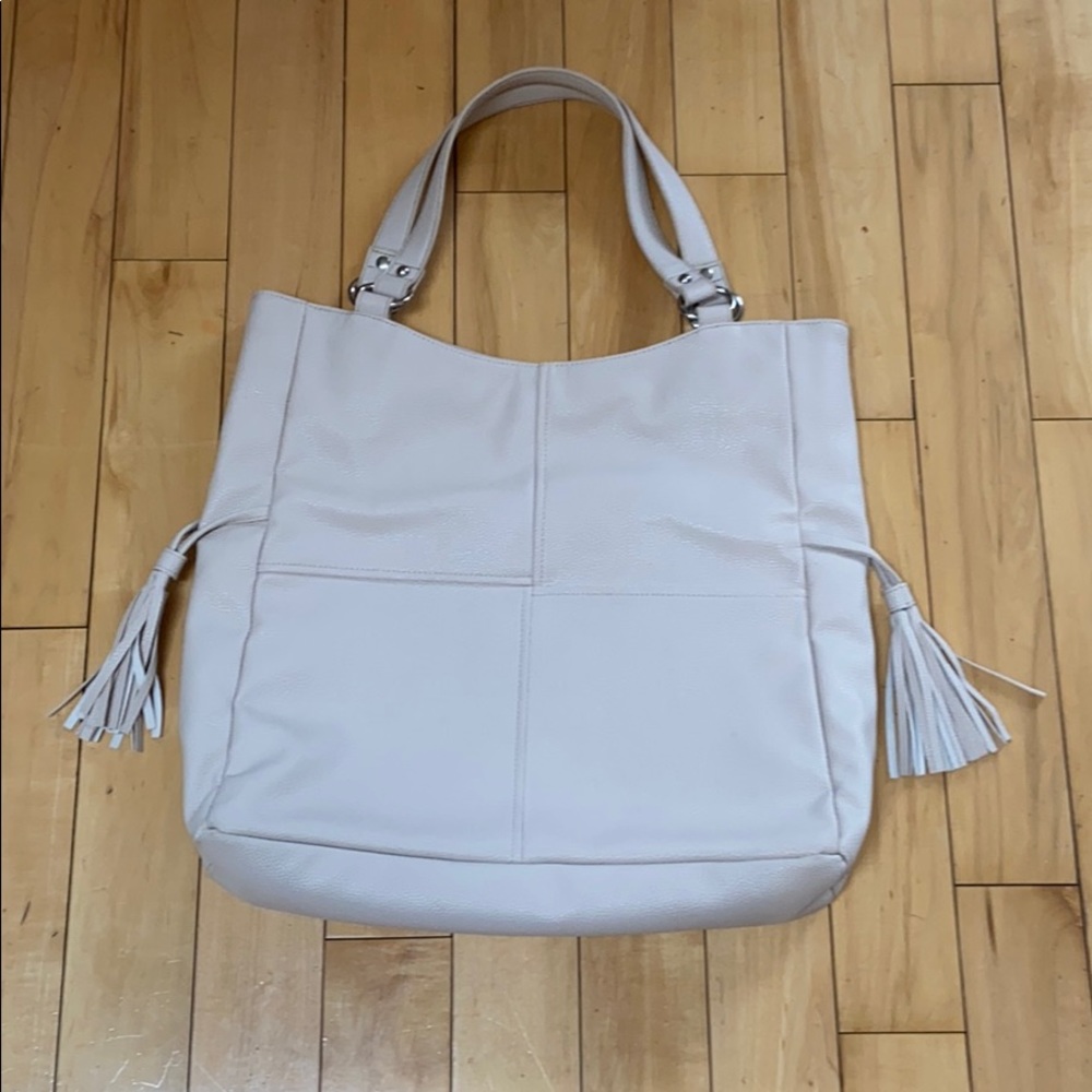 Stone Grey Large Tote Bag